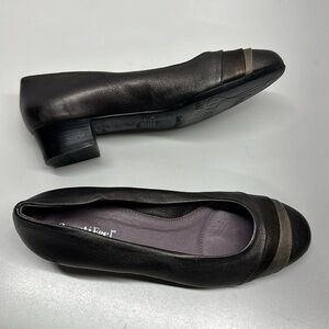 Beautifeel Low Pump Heels Heeled Shoes Round Toe Orthopedic Metallic Silver 38 7